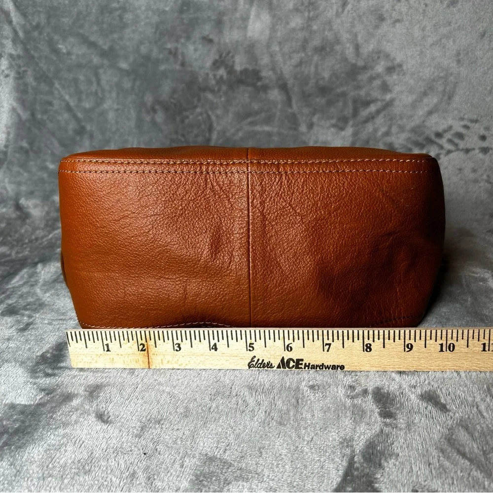 Steven By Steve Madden Crossbody‎ Hobo Bag Toffee Brown Leather Bohemian Casual